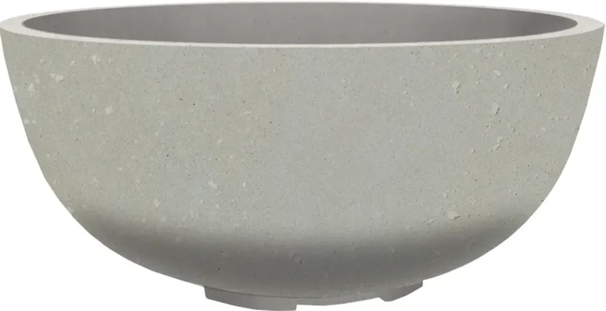 XO 39" Limestone Natural Gas Fire Bowl