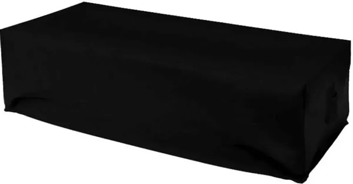 XO Black Rectangular Fire Table Cover