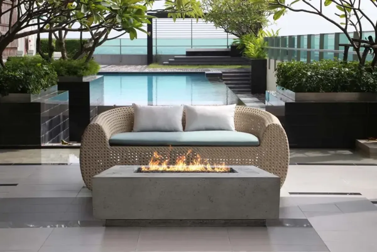 XO 60" Limestone Natural Gas Fire Table