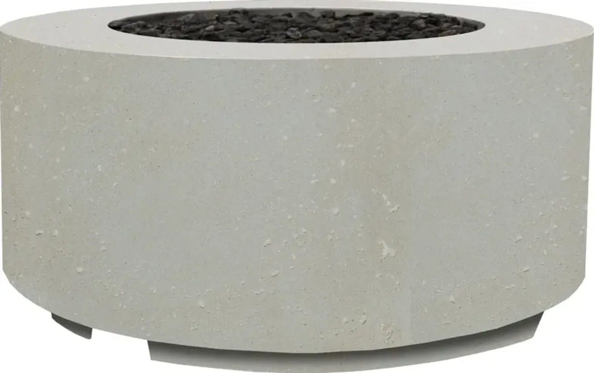 XO 36" Limestone Round Fire Table