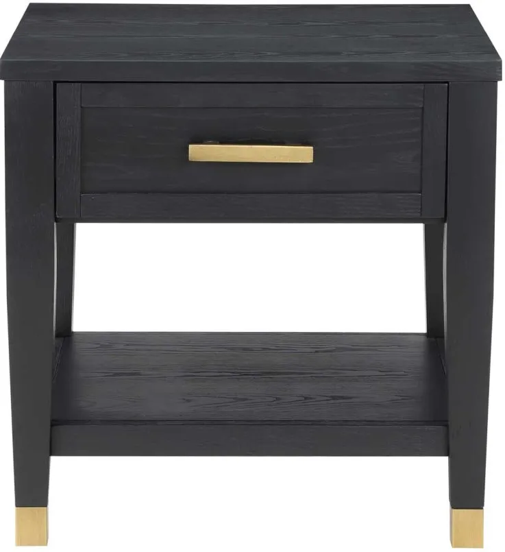 Steve Silver Co. Yves Rubbed Charcoal Table