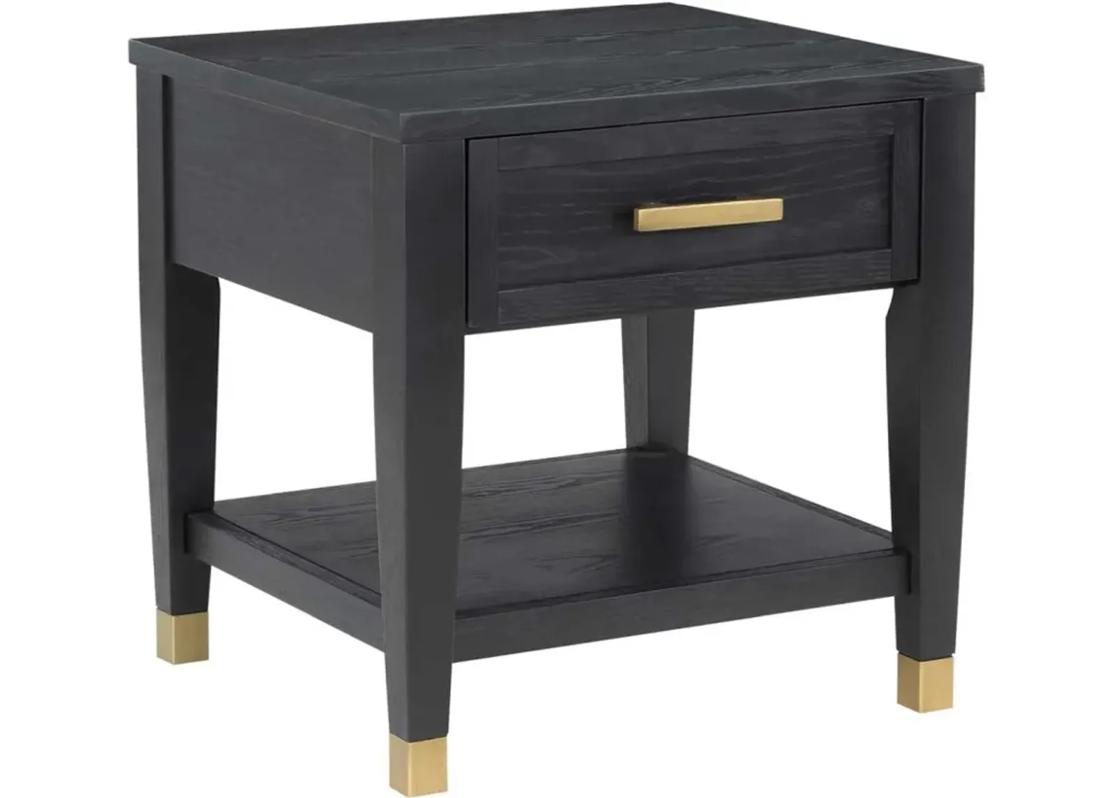 Steve Silver Co. Yves Rubbed Charcoal End Table