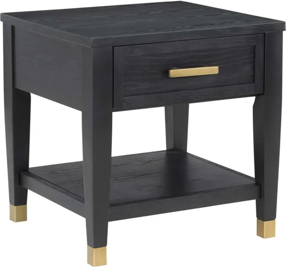 Steve Silver Co. Yves Rubbed Charcoal End Table