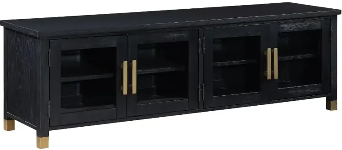 Steve Silver Co. Yves Black/Brushed Brass TV Stand