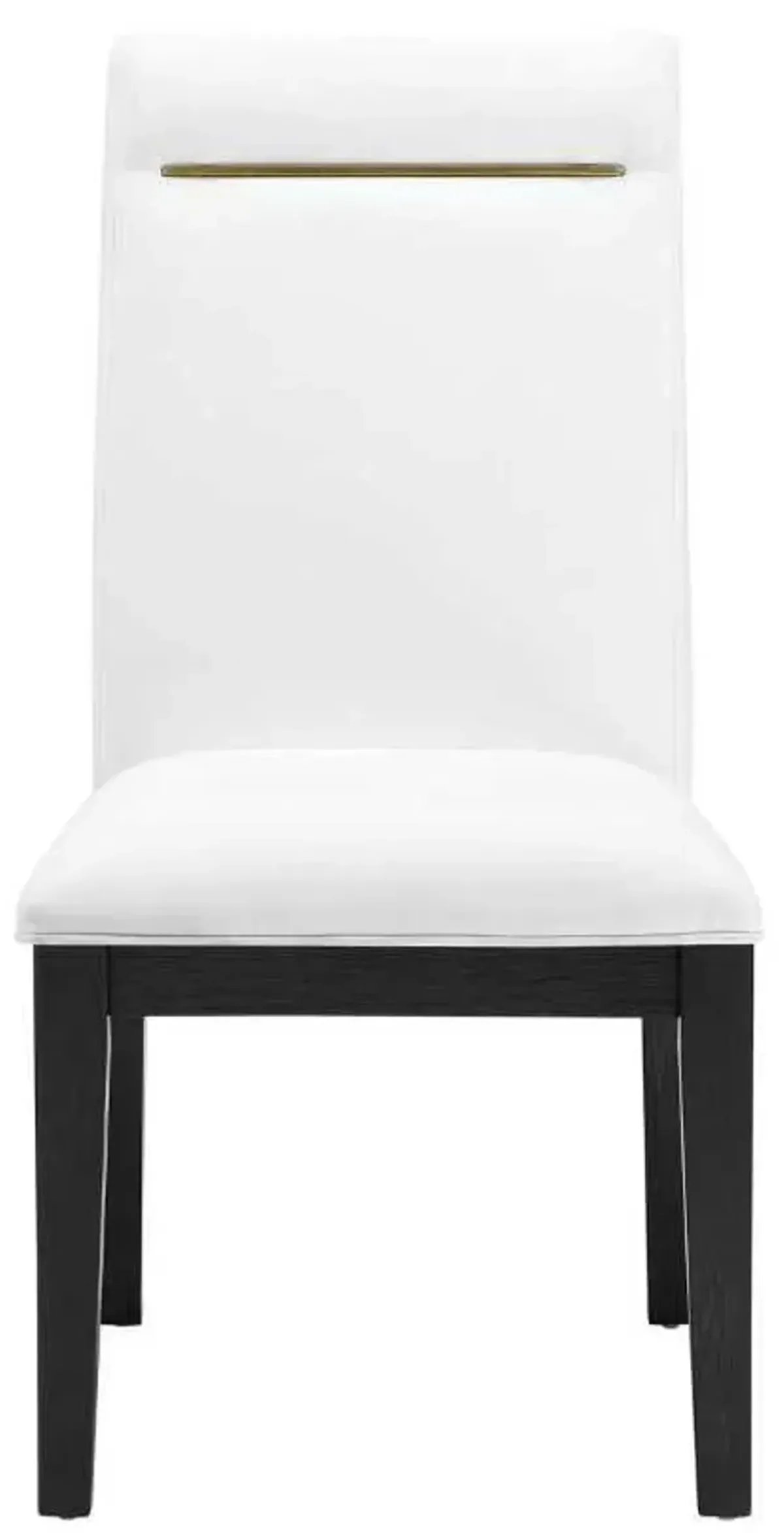 Steve Silver Co. Yves Rubbed Charcoal/White Performance Dining Chair