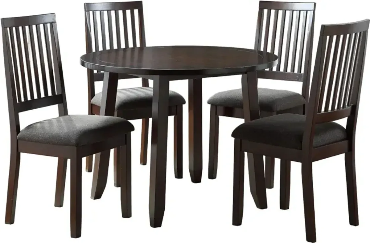 Steve Silver Co. Yorktown 5-Piece Espresso Counter Height Dining Set