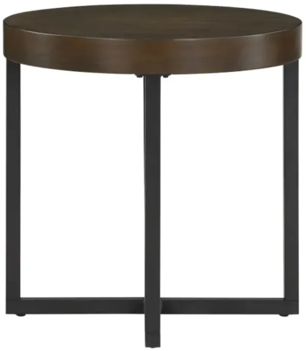 Steve Silver Co. Yukon Black/Walnut End Table