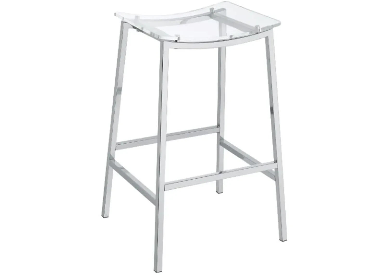 Steve Silver Co. Zena Chrome 30″ Backless Bar Stool