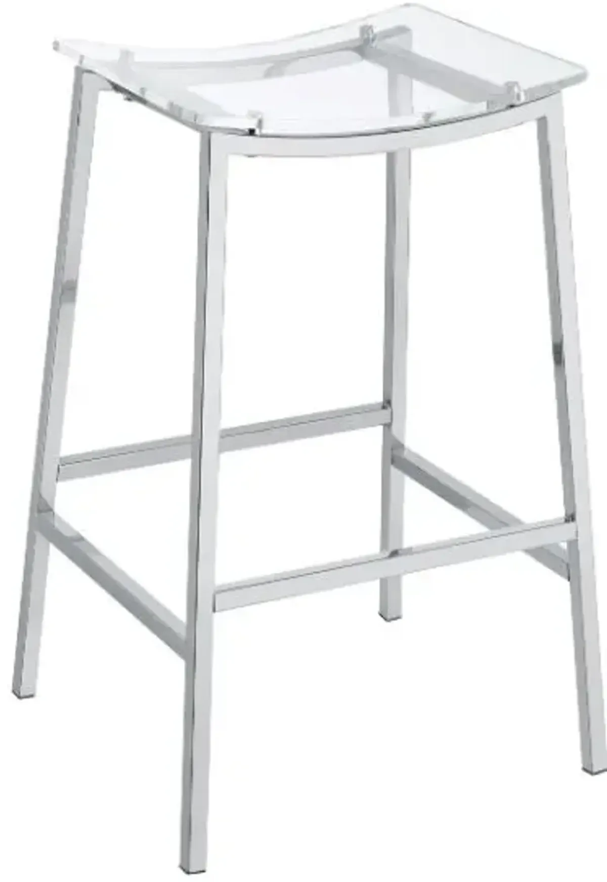 Steve Silver Co. Zena Chrome 30″ Backless Bar Stool