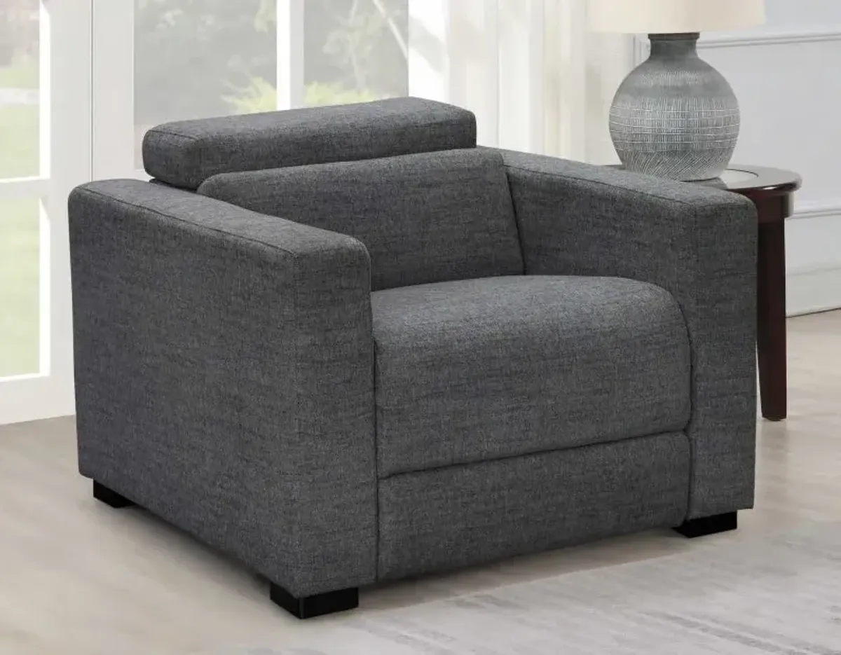Steve Silver Co. Zara Charcoal Dual-Power Recliner