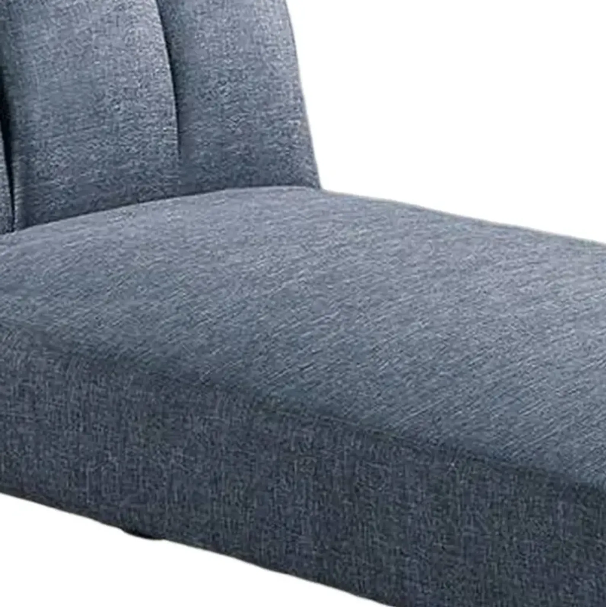 Dora 62 Inch Modern Adjustable Chaise Lounger with Channel Tufting ...