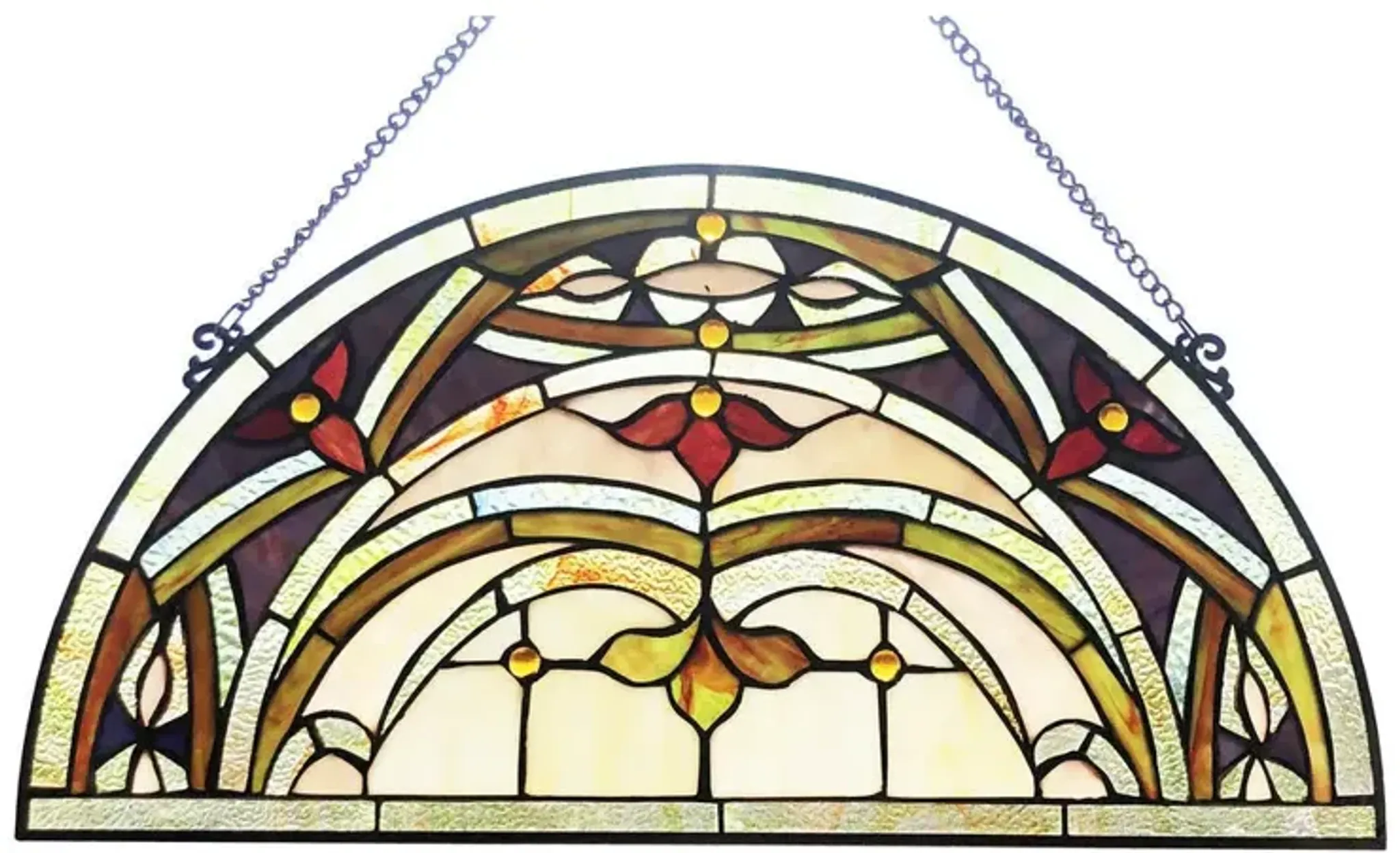 Chloe Lighting Marion Tiffany Style Victorian Stained Glass Window ...