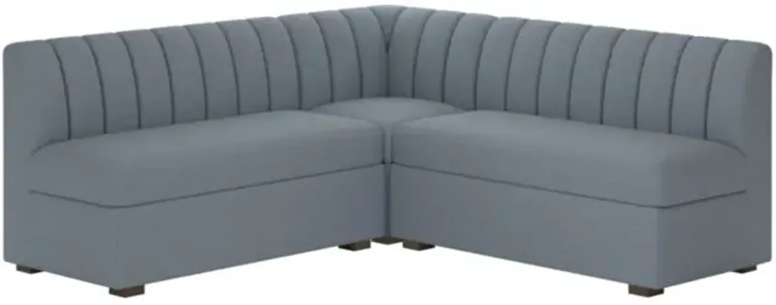 Duncan Double L-Shaped Loveseat Dining Banquette Curious Ocean