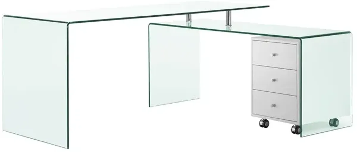 3 PIECE DESK w/MOBILE FILE