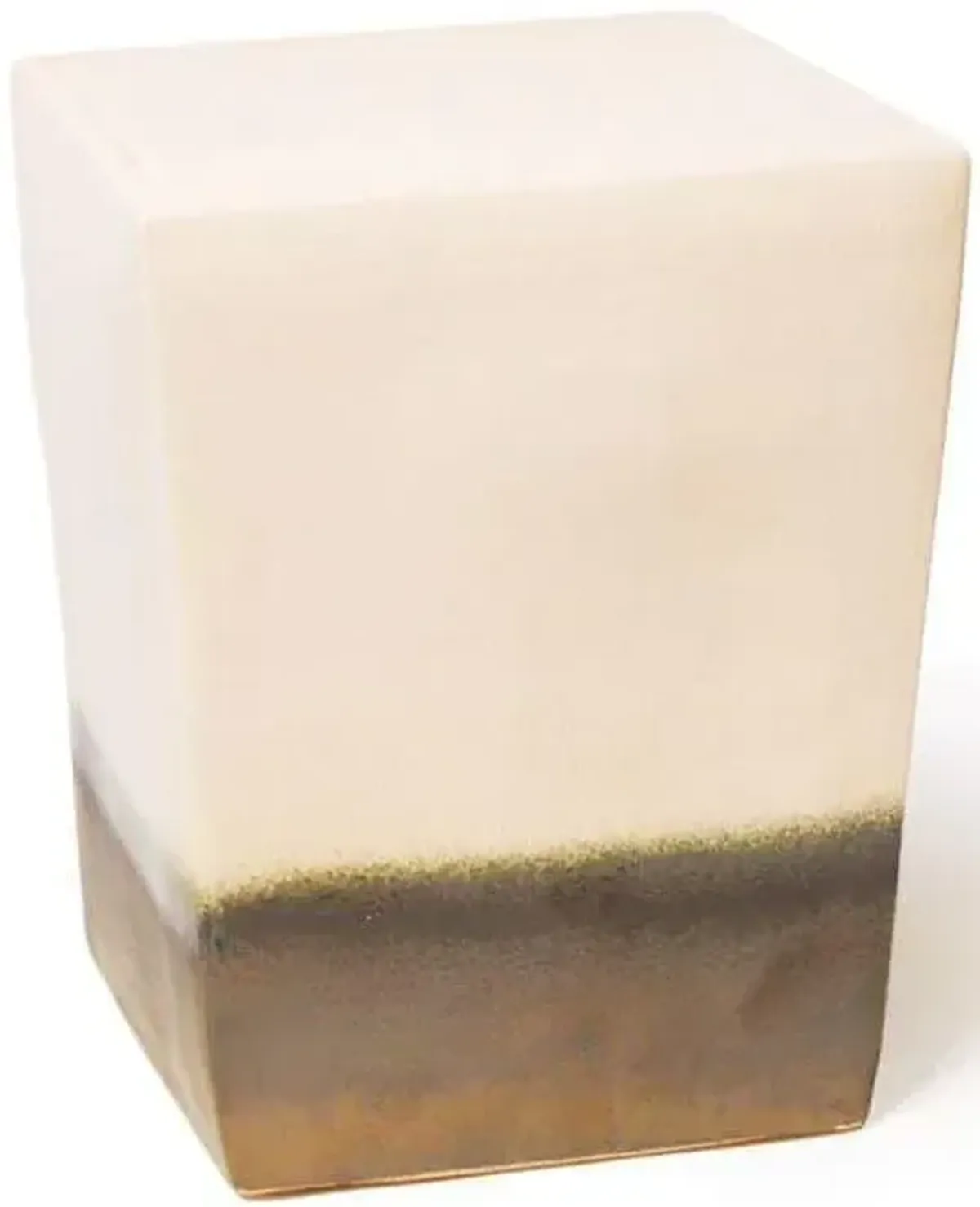 TWO GLAZE SQUARE CUBE