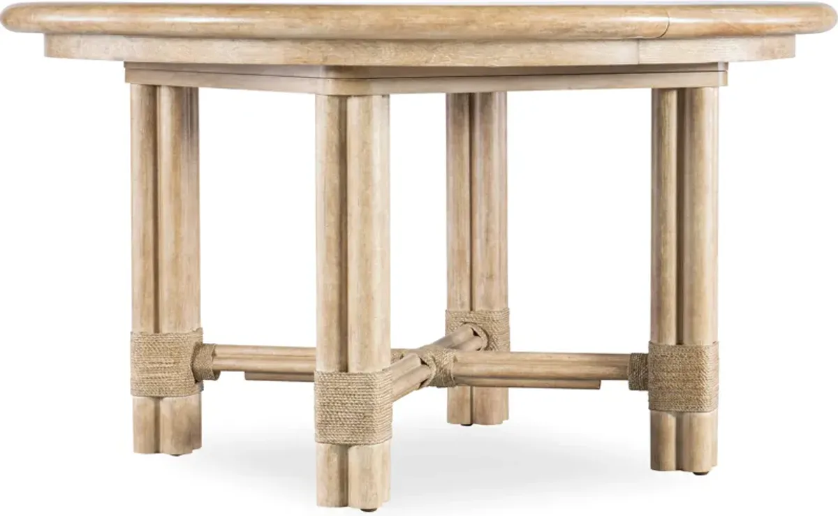 ROUND/OBLONG W/ EXTENDABLE DINING TABLE