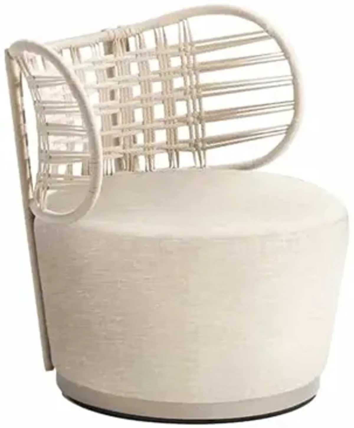 WOVEN BACK SWIVEL CHAIR