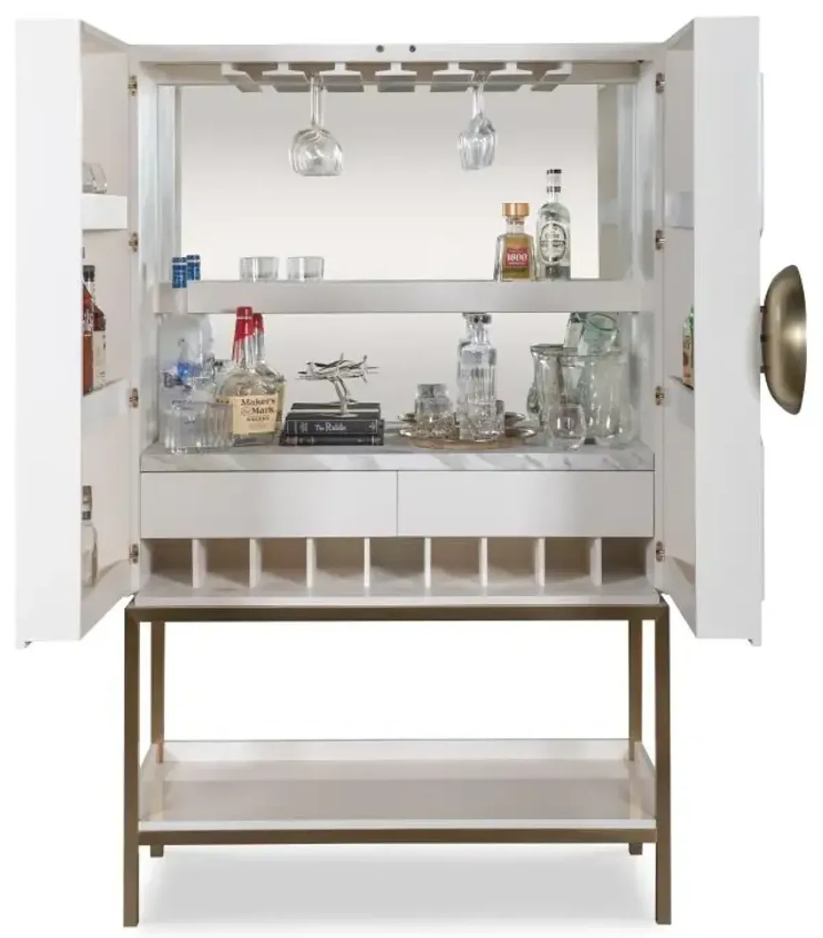 BAR CABINET-WHITE