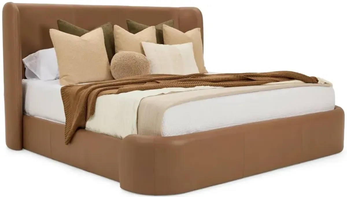 LEATHER KING BED