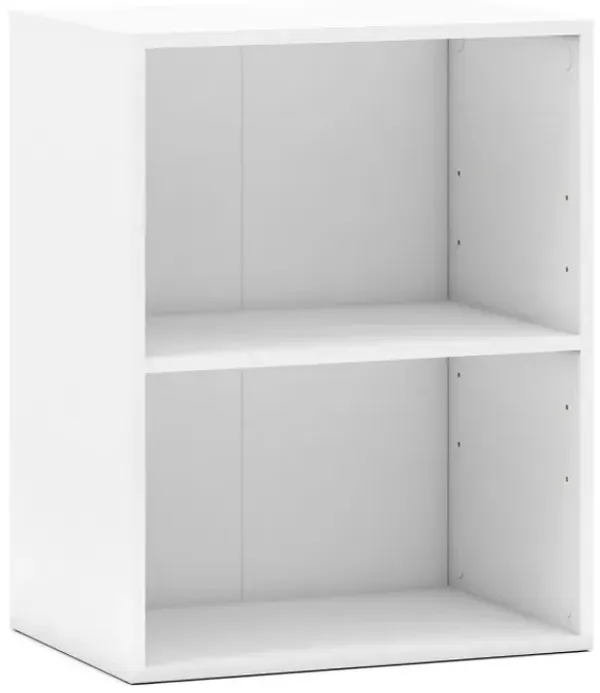 2-Cube Bookcase Set of 2 Floor Standing Open Bookshelf w/ 5-Position Adjustable Shelf