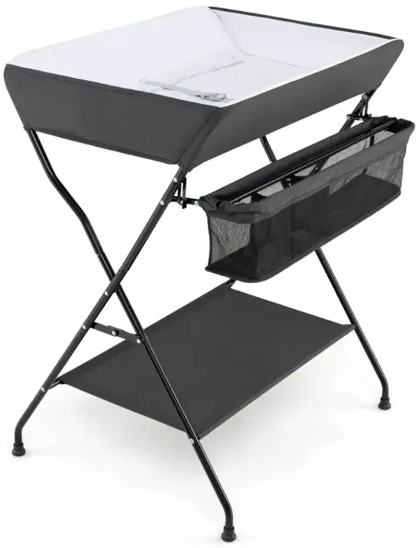 Baby Storage Foldable Diaper Changing Table