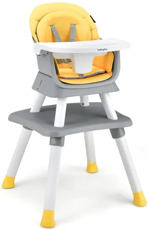 8-in-1 Convertible Baby High Chair with Adjustable Removable Tray