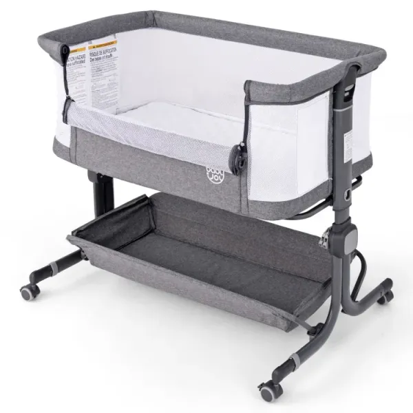 Baby Bassinet Bedside Sleeper with 6-Level Adjustable Height