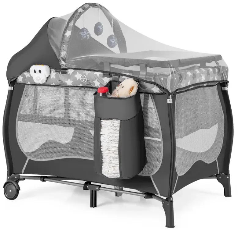 4 in 1 Portable Baby Nursery Center with Net and Music Box