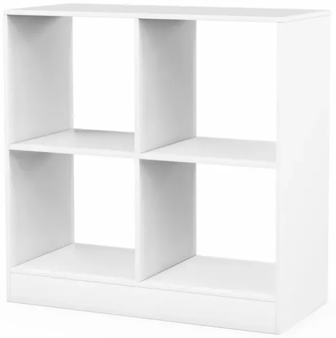 4-Cube Kids Bookcase Freestanding with Open Shelves
