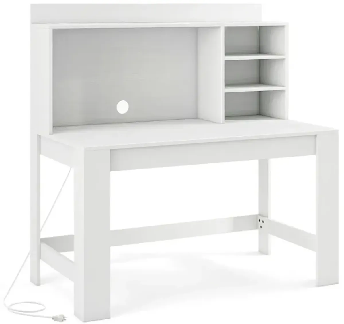 48 Inch Writing Computer Desk with Anti-Tipping Kits and Cable Management Hole