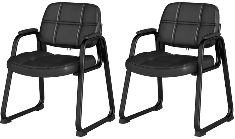 Upholstered Waiting Room Chair with Armrest and Ergonomic Backrest