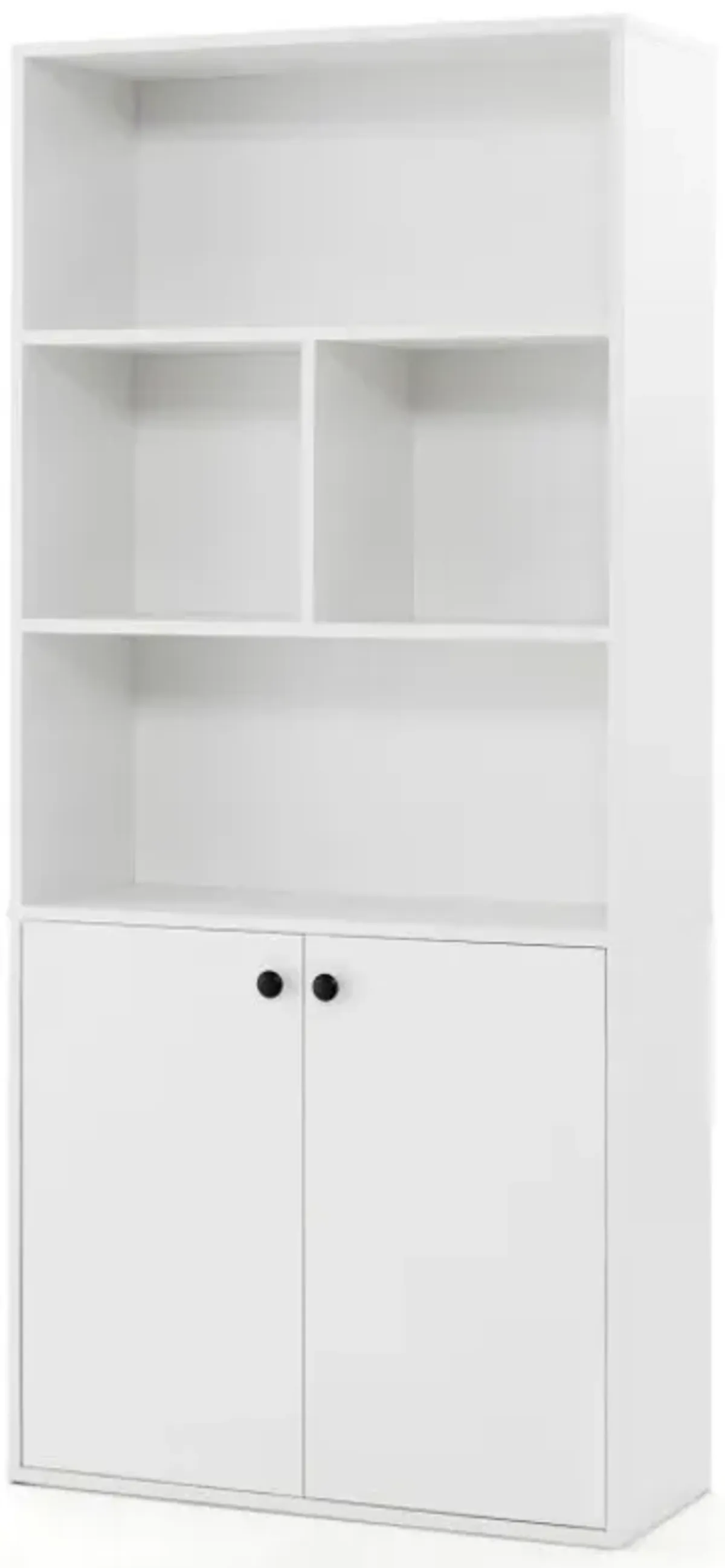 5-Tier Freestanding Bookcase with Open Cubes and Adjustable Shelf