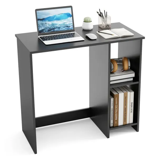 31.5 Inch  Modern Home Office Desk with 2 Compartments