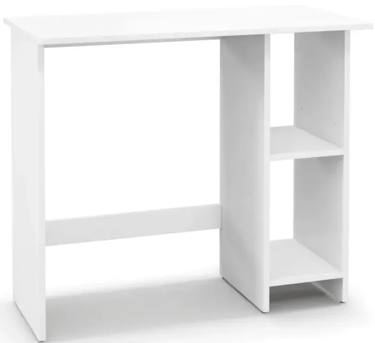 Small Computer Desk with Storage and Adjustable Shelf