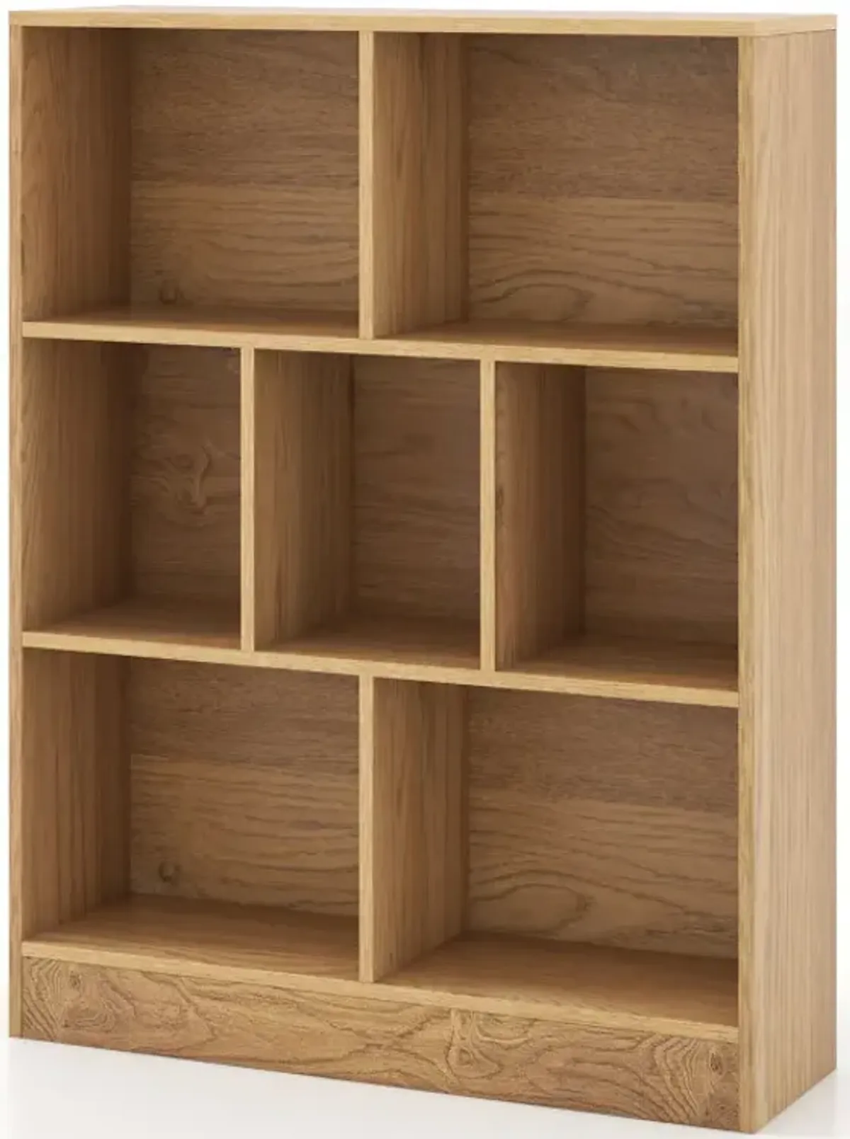 7-Section Freestanding Bookshelf for Kids Room Classroom Daycare Nursery