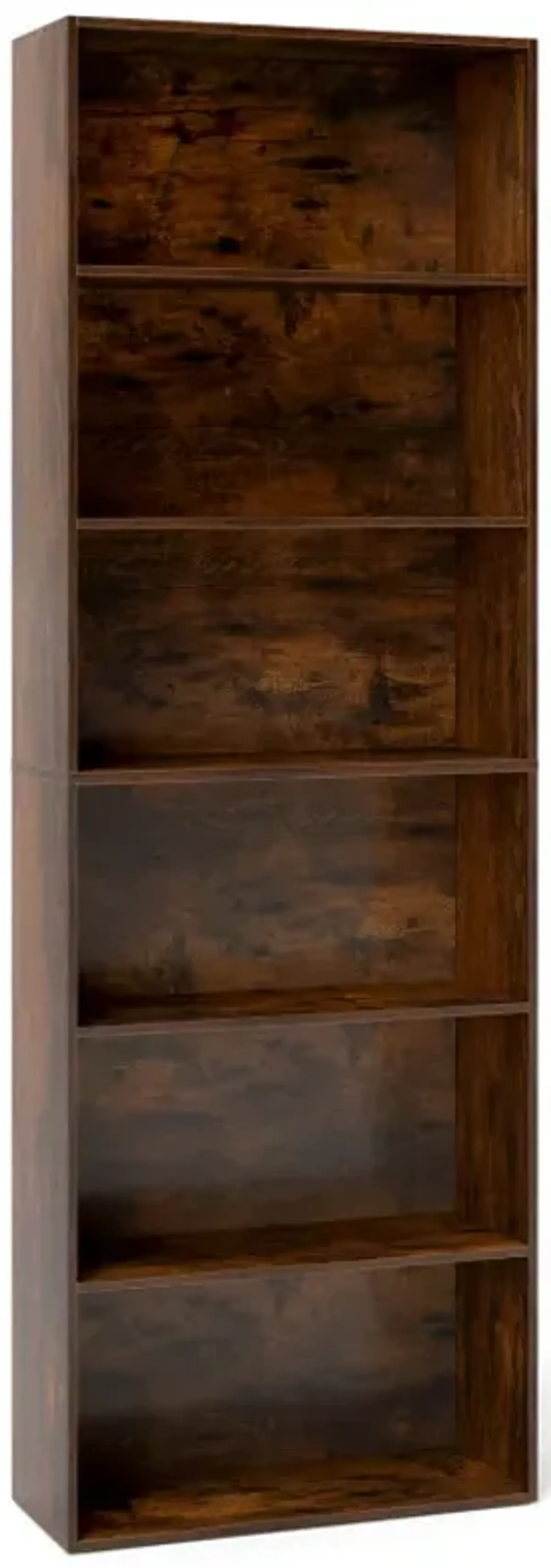 6-Tier Bookcase with 6 Open Shelves and Anti-Toppling Kits