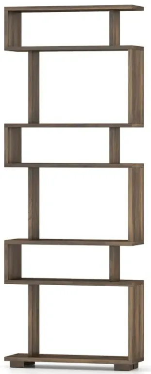 6-Tier Bookcase with Anti-Tipping Kit