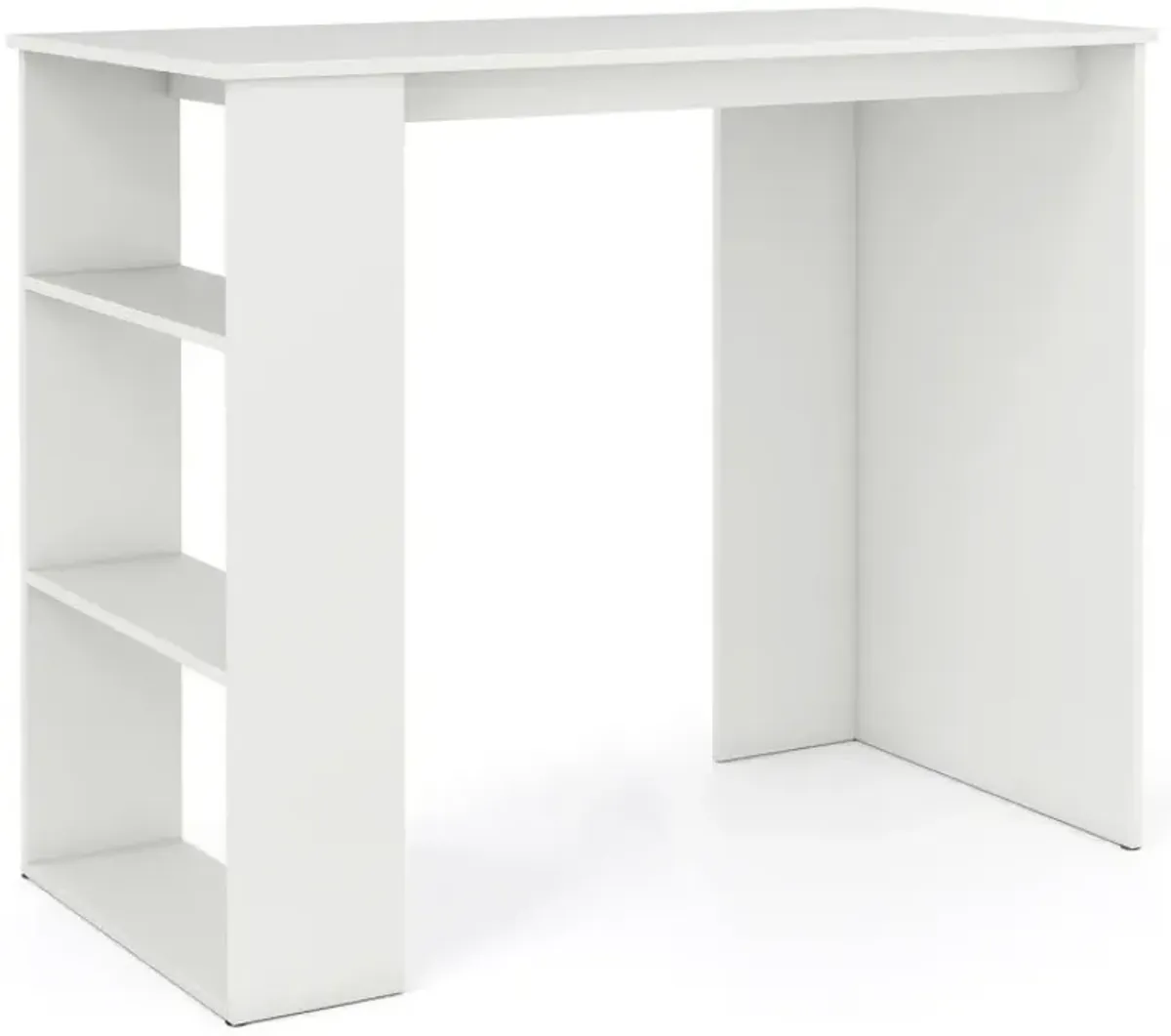 Computer Desk with Bookshelf for Small Space