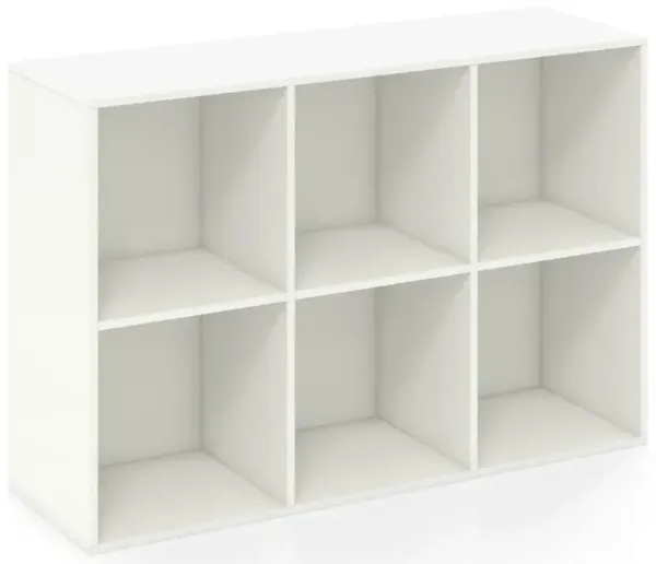 Modern 6-Cube Bookcase with Anti-tipping Kits for Bedroom Living Room