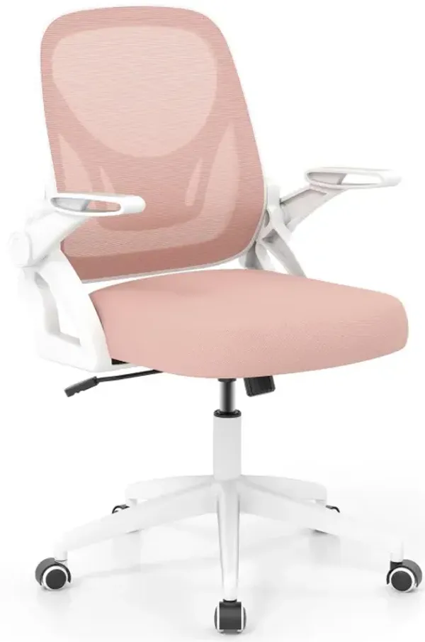 Ergonomic Computer Desk Chair with Lumbar Support and Flip-up Arms