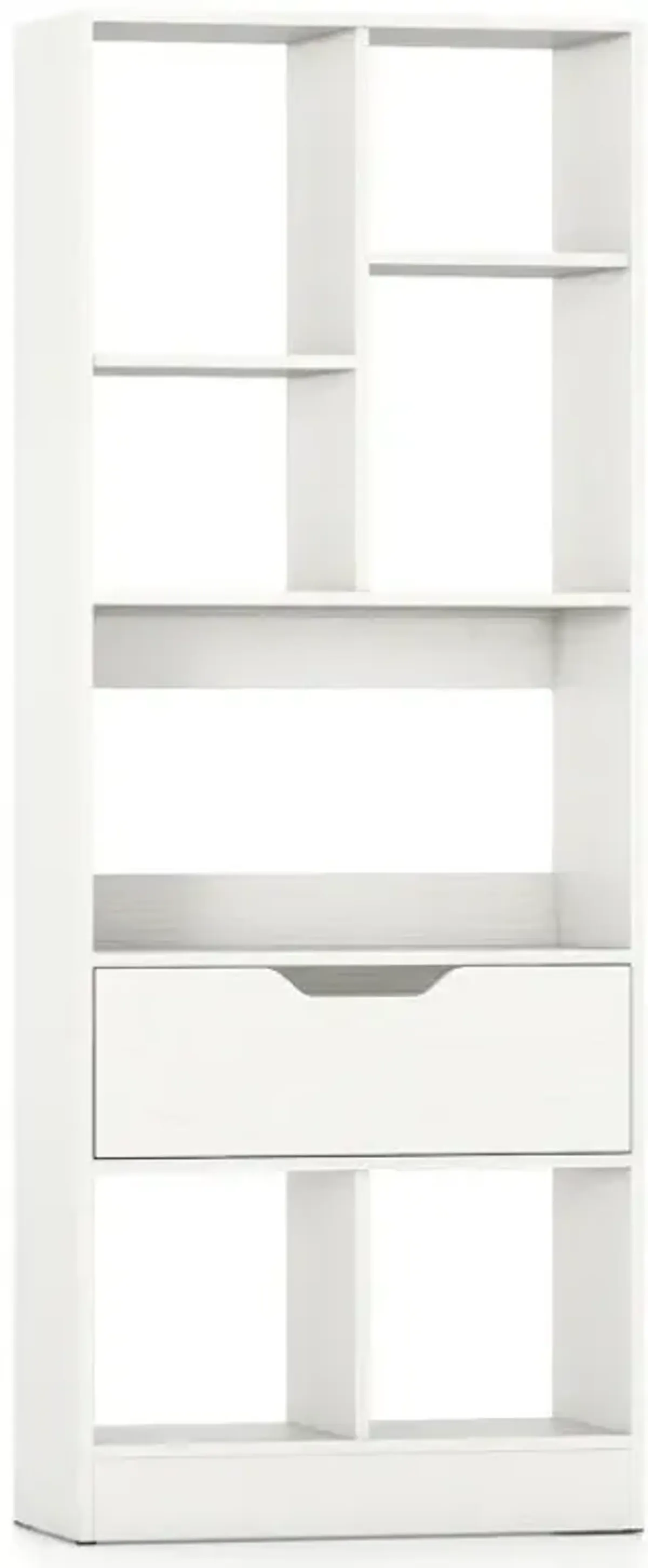 51inch Tall Freestanding Bookcase with Drawer 7-Cube Storage Organizer