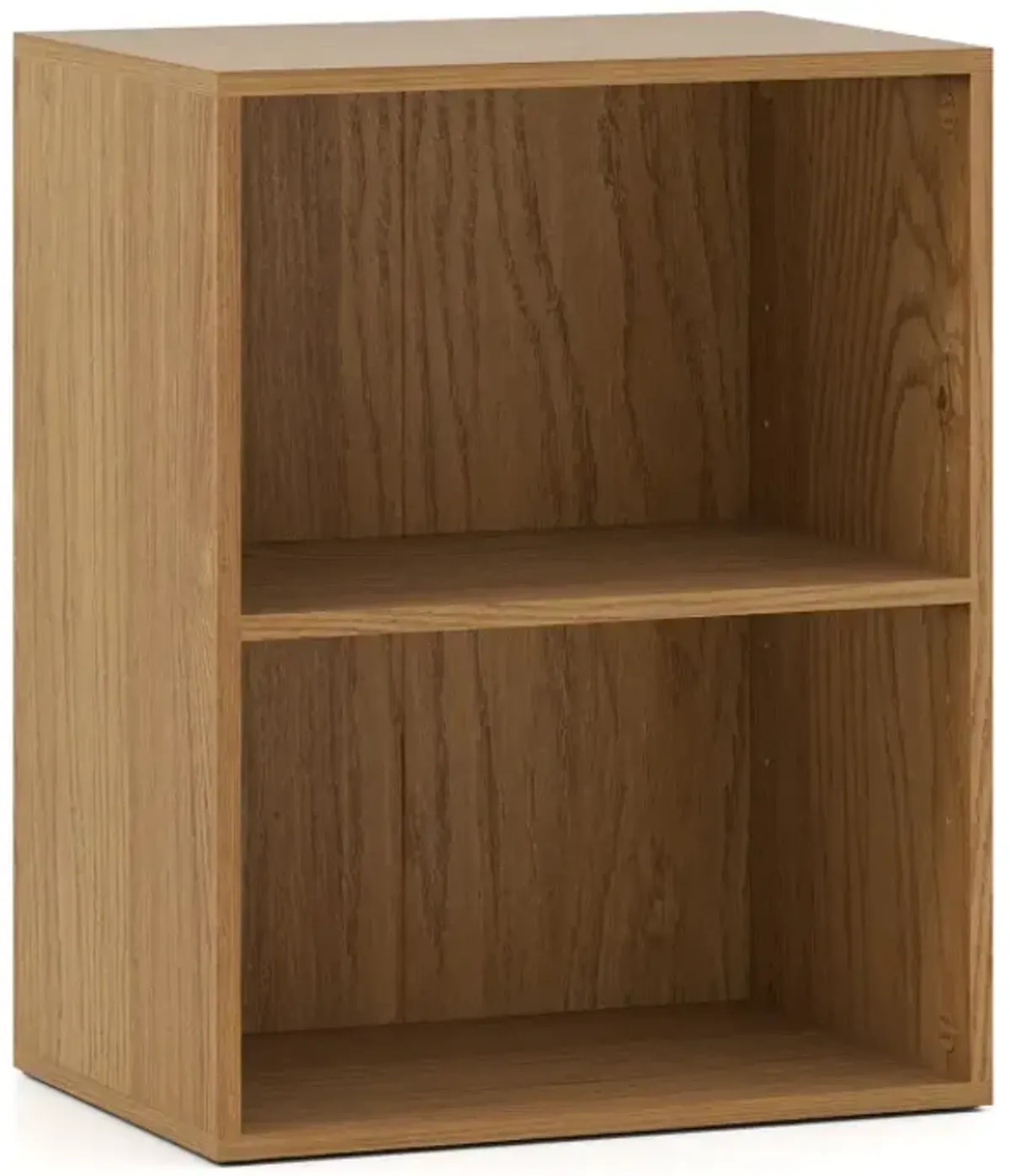 2-Cube Bookcase Floor Standing Open Bookshelf with 5-Position Adjustable Shelf