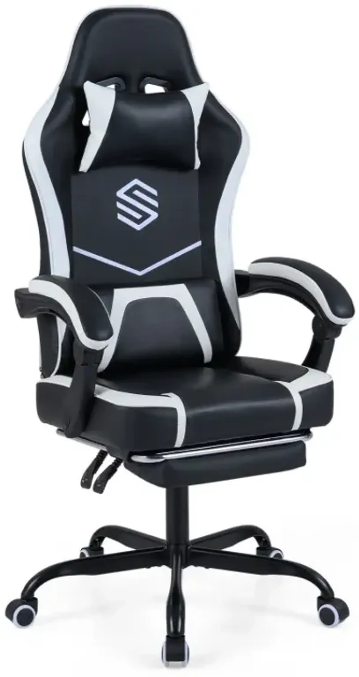 Gaming Chair Height Adjustable Computer Chair with Headrest Ergonomic Office Task Chair