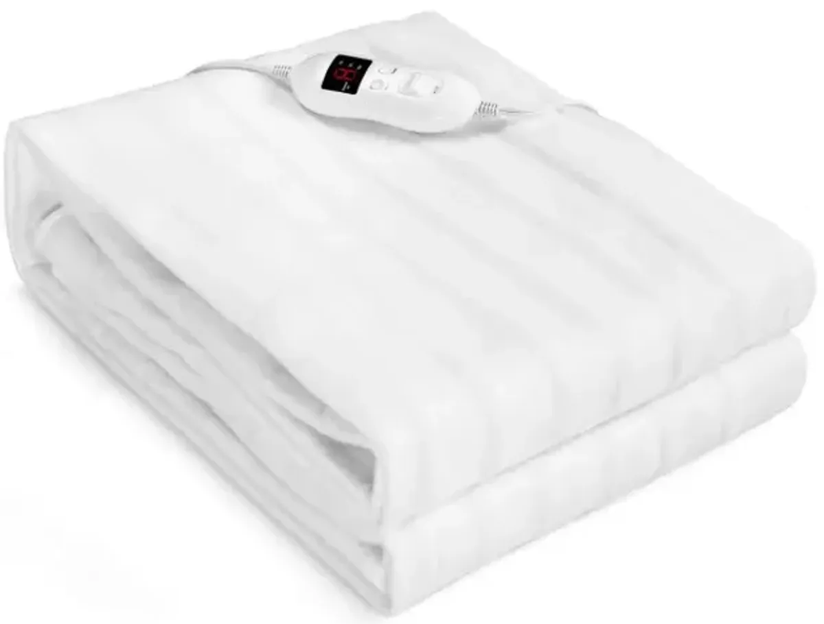 Electric Heated Mattress Pad with Adjustable Temperatures 10 H Timer