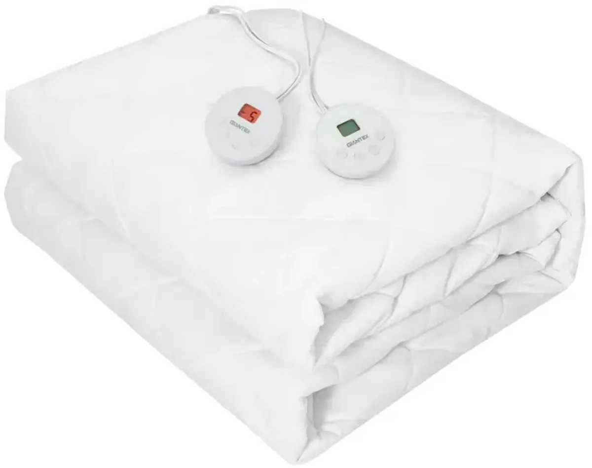 Twin/Queen/King Auto Shut Off Heated Electric Mattress Pad with Dual Controller