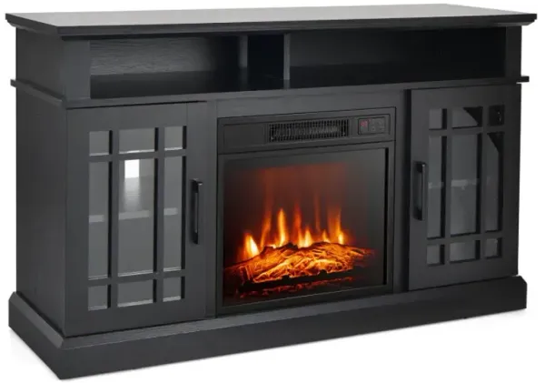 48 Inch Fireplace TV Stand with 18 Inch Fireplace Insert  for TVs up to 55 Inch