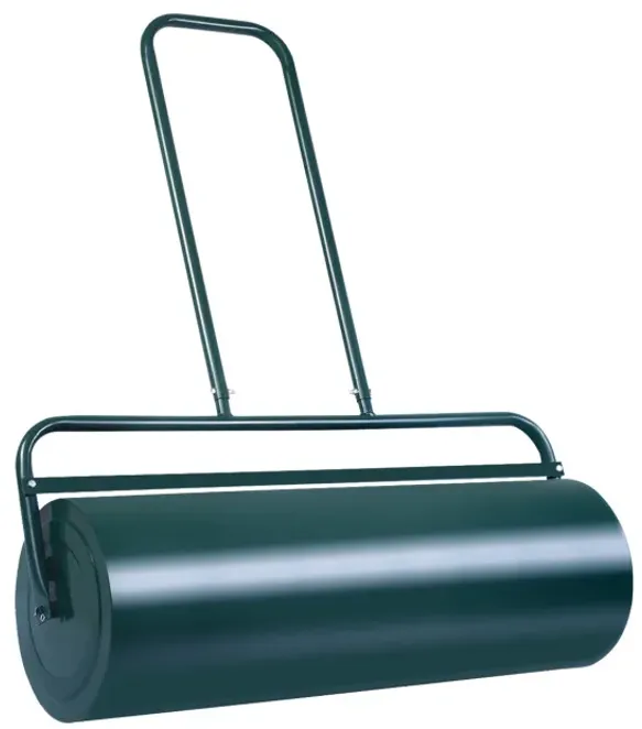 36 x 12 Inch Tow Lawn Roller Water Filled Metal Push Roller