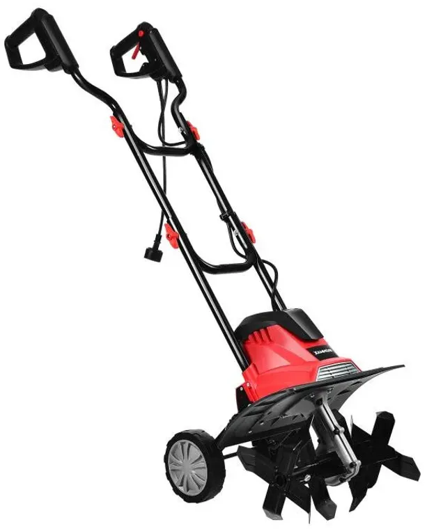 14/17 Inch 10 Amp Corded Electric Tiller and Cultivator with 9-Inch Tilling Depth