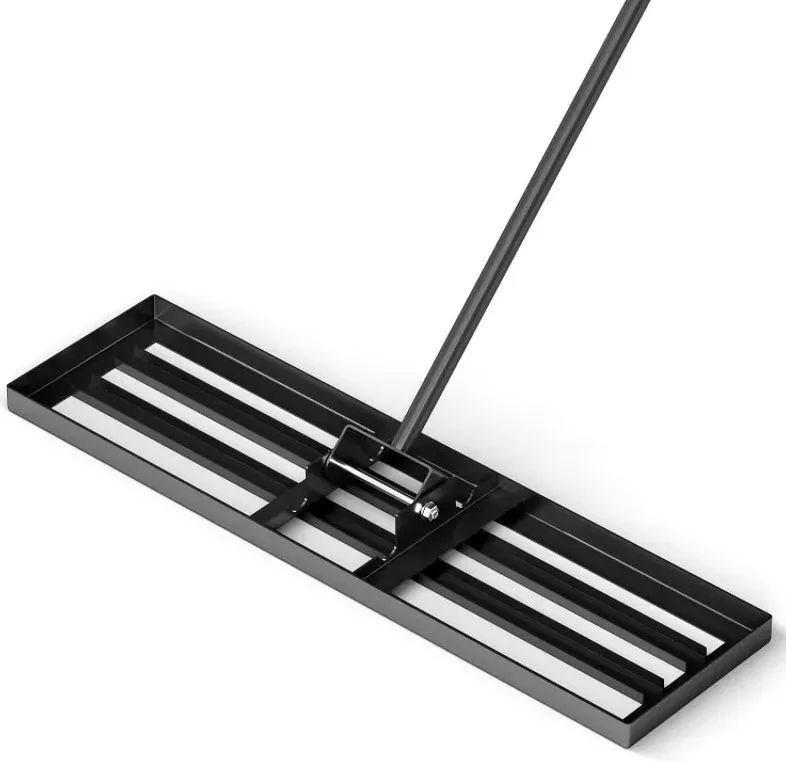 36 x 10 Inch Lawn Leveling Rake with Ergonomic Handle
