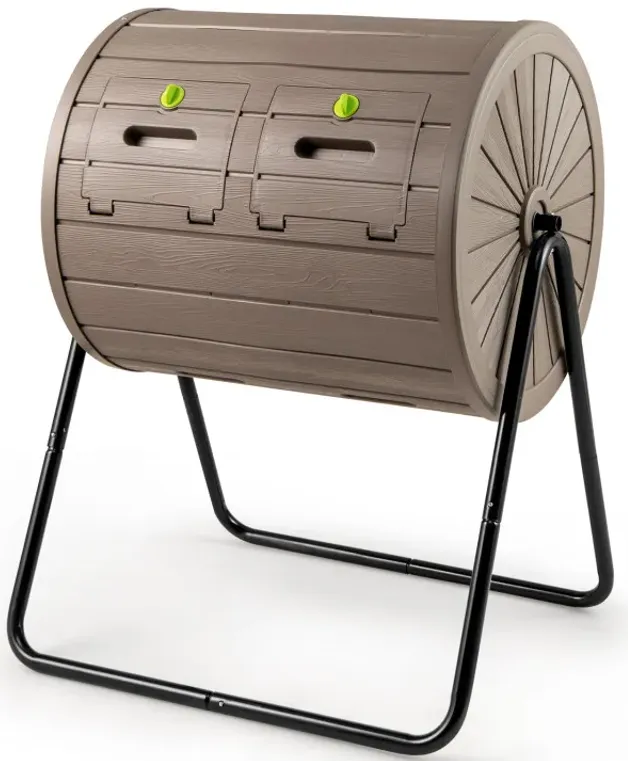 Compost Tumbler 37.5 Gallon Large Outdoor Compost Bin
